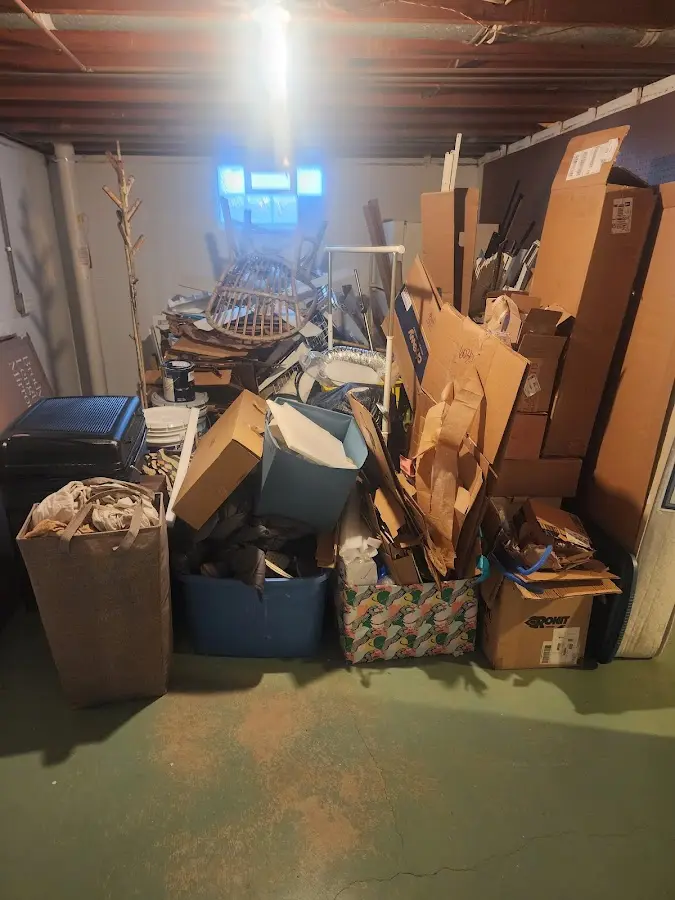 Roll-off dumpster container at job site for Roll Off Dumpster Rental in Soldotna